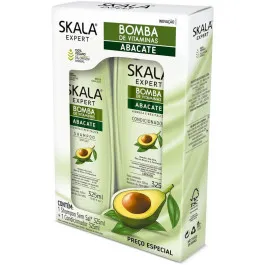 Kit Skala Expert Bomba de Vitaminas Abacate com 1 Shampoo + 1 Condicionador 325ml + 325ml