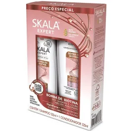 Kit Skala Shampoo + Condicionador Bomba De Biotina 325ml + 325ml