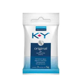 Gel Lubrificante Íntimo K-Y Original - 3 Unidades de 5g