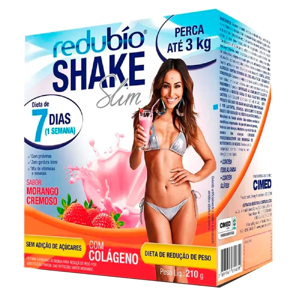Shake Redubío Slim Morango 210g