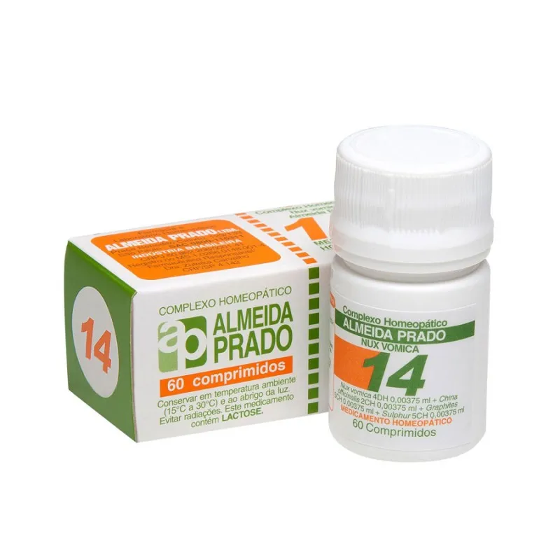 complexo homeopatico nux vomica almeida prado 14 60 comprimidos