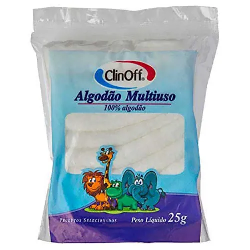 Algodão Multiuso Clinoff 25g