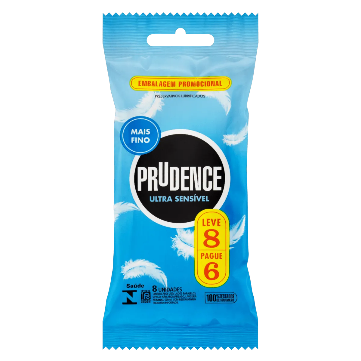 Preservativo Prudence Ultra Sensível 8 Unidades