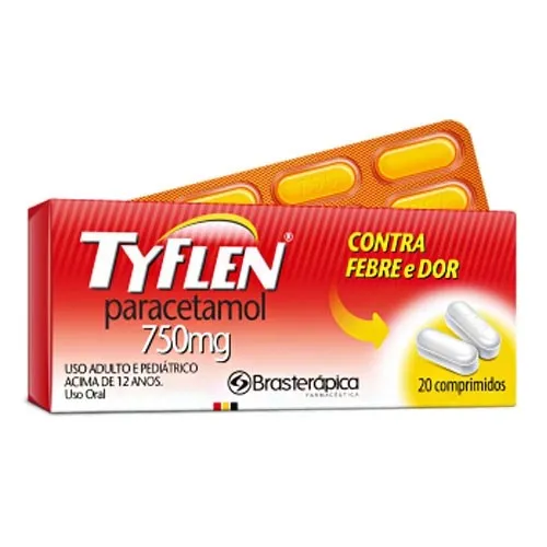 tyflen 750mg 20 comprimidos