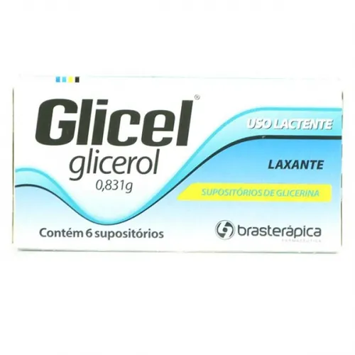 glicel 0,831g 6 supositorios