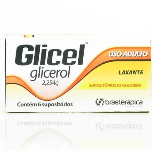 supositorio de glicerina glicel adulto 6 unidades