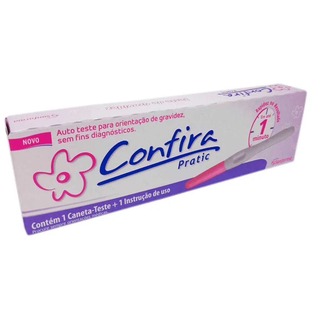 Teste De Gravidez Confira Pratic 1 Unidade