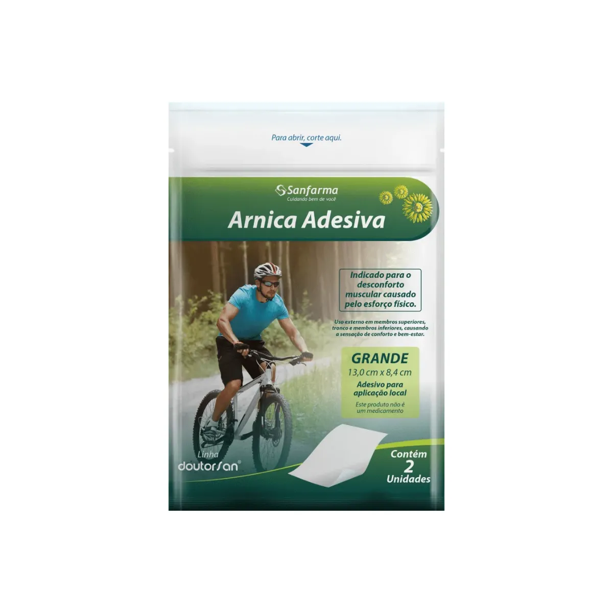 adesivo arnica doutorsan grande 2unidades
