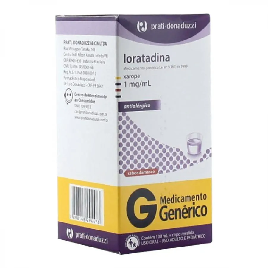 loratadina xpe 100ml prati donaduzzi