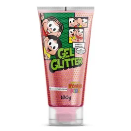 Gel Capilar Turma Da Mônica Kids Glitter Corpo Cabelo 180g