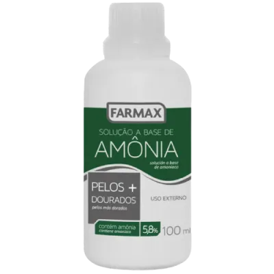 Amônia solução farmax 100ml