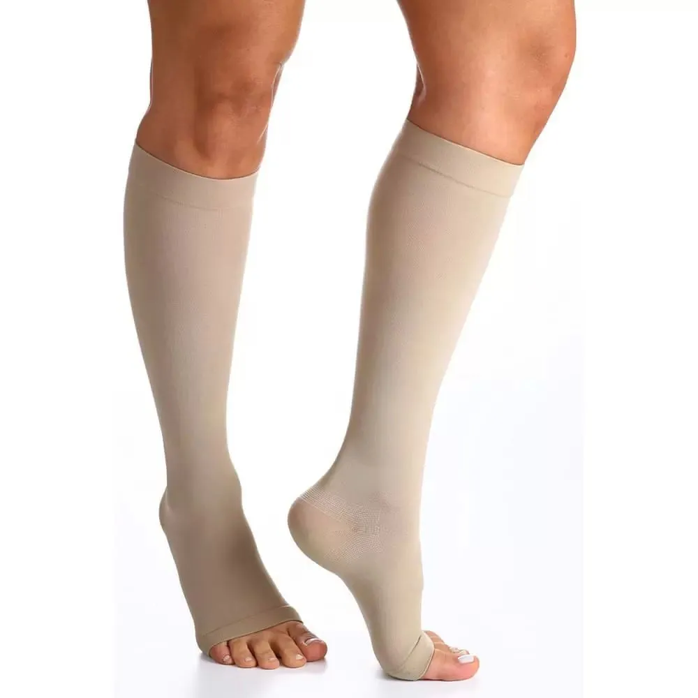 Meia 3/4 Sigvaris 972 20-30 Normal Ponteira Aberta G Bege 1 Unidade