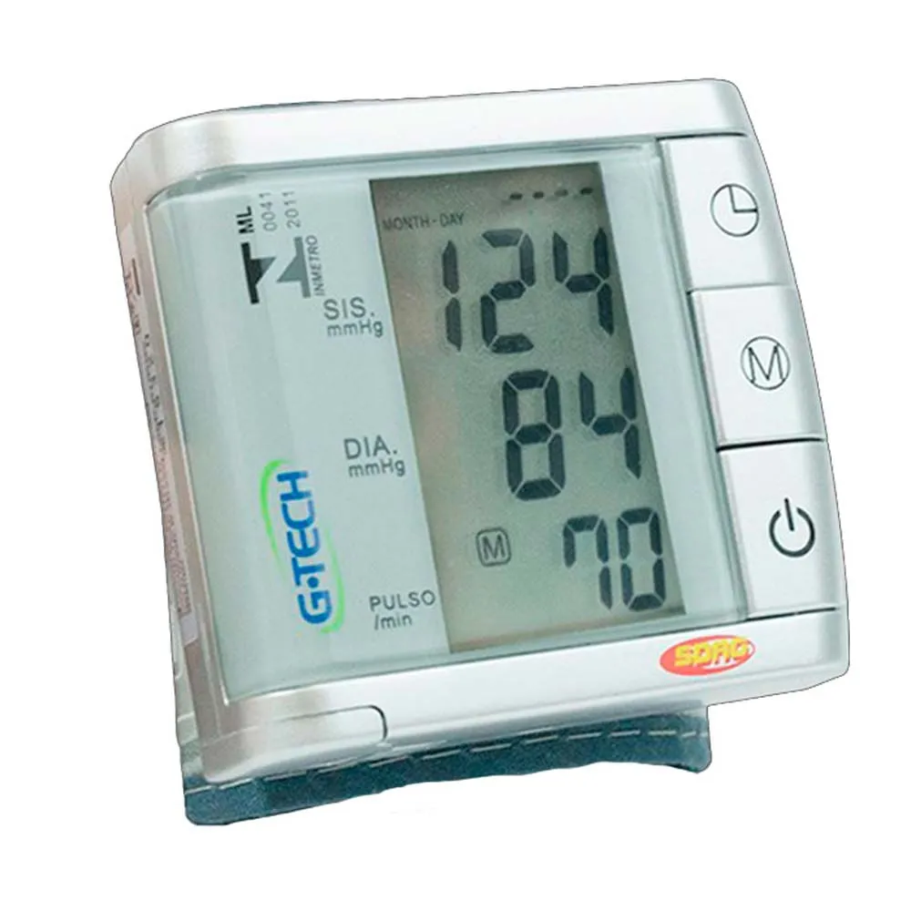 Aparelho De Pressão Digital De Pulso G-tech Bp3bk1 1 Unidade