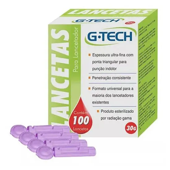lancetas g-tech 100 unidades