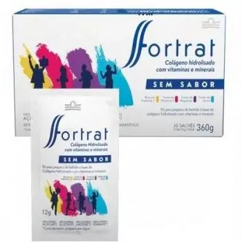 fortrat colágeno com 30 sachês com 12g cada