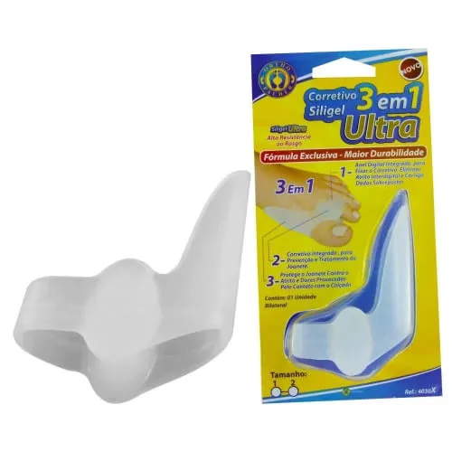 Corretivo De Joanete Ortho Pauher Siligel 3 Em 1 Ultra P 1 Unidade