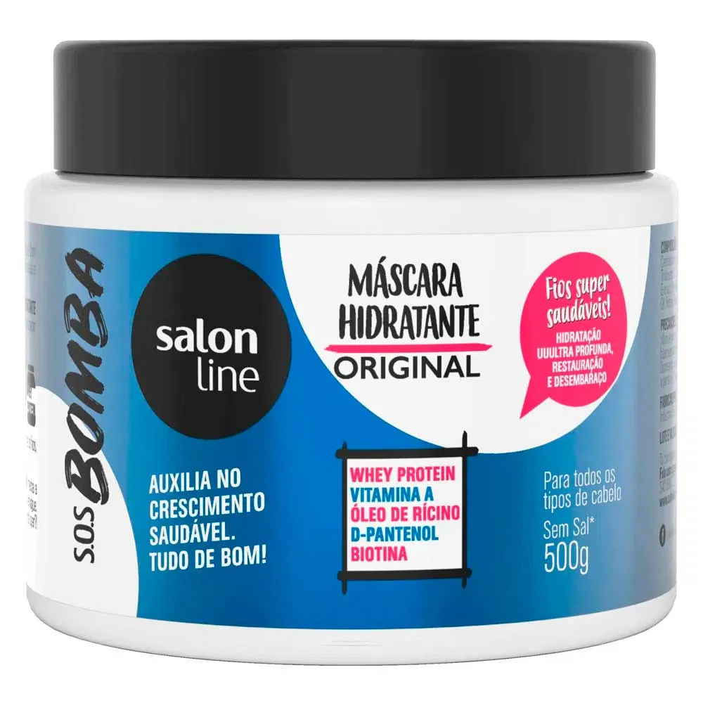 Máscara De Hidratação Capilar Salon Line S.o.s Bomba De Vitaminas 500g