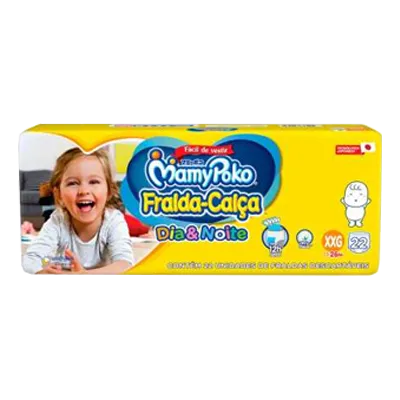 Fralda mamypoko calca dia e noite jumbo xxg 22un (n)
