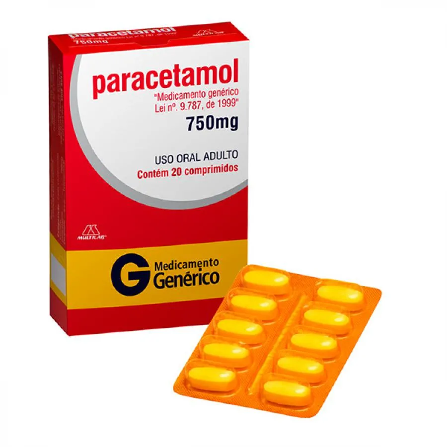 paracetamol 750mg 10 comprimidos