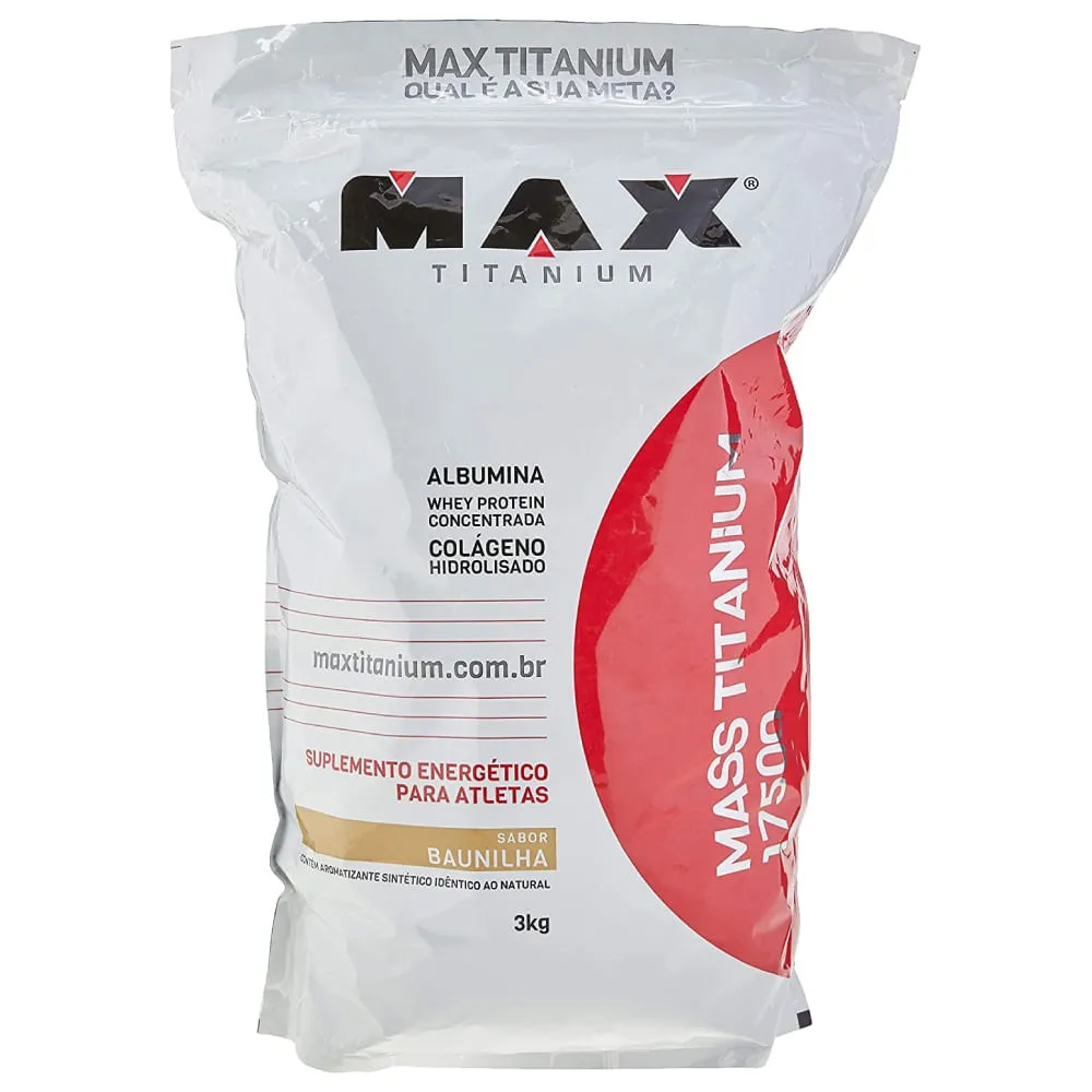 Mass Titanium 17500 Max Titanium Baunilha 3kg