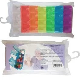 Porta Comprimidos Semanal 28 Divisorias Standard - Corta Facil - 1 Unidade