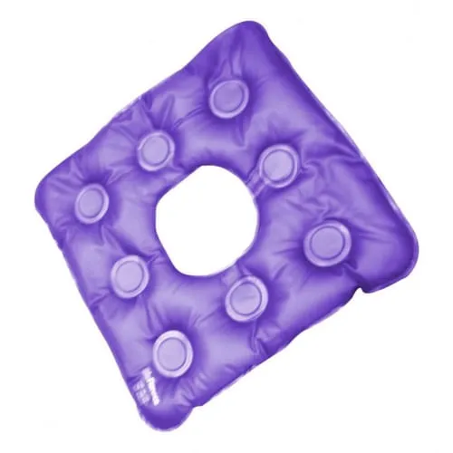 Almofada De Assento Quadrada Bioflorence Gel Caixa De Ovo Com Orifício 1 Unidade