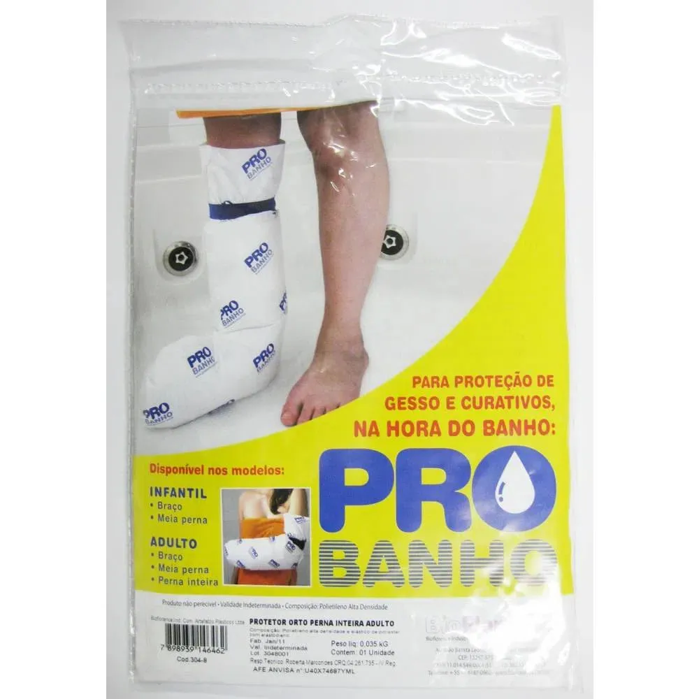 Proteção De Gesso E Curativo Probanho Adulto Meia Perna 1 Unidade