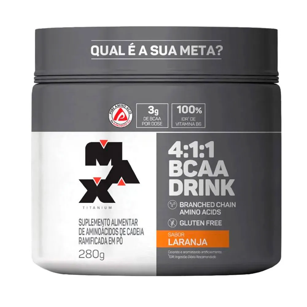 Bcaa Drink Max 4:1:1 Titanium Laranja 280g