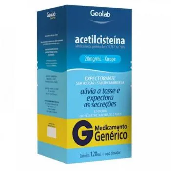 acetilcisteina 20mg/ml 120ml de xarope infantil
