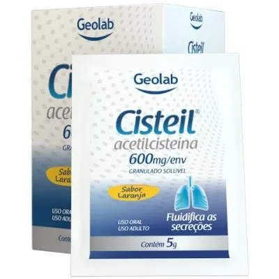 cisteil granulado 120mg 16 envelopes com 5g