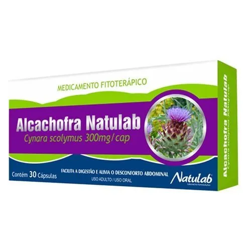 alcachofra 300mg com 30 comprimidos
