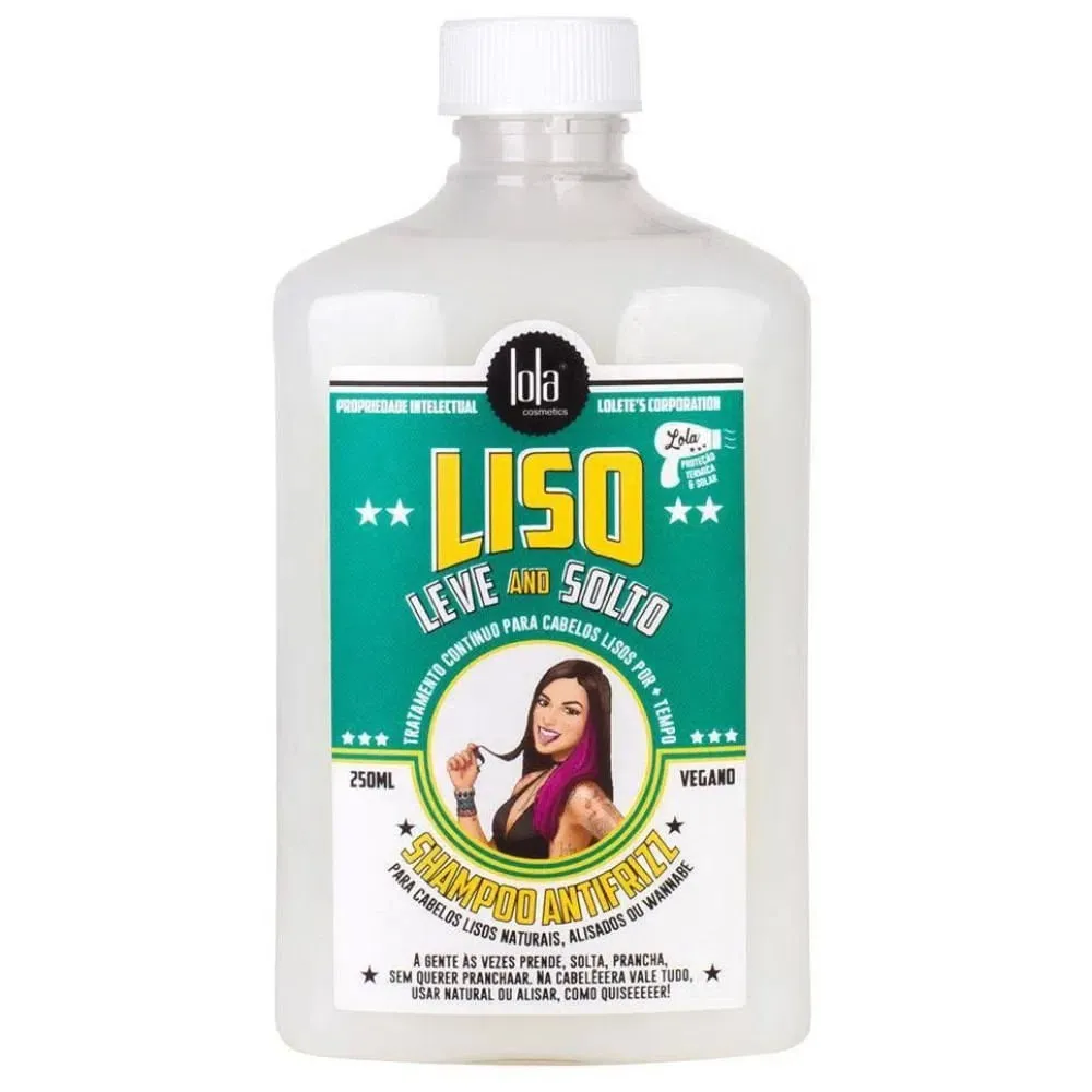 Shampoo Lola Cosmetics Anti Frizz Liso Leve And Solto 250ml