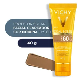 Protetor Solar Facial Vichy Idéal Soleil Clarify Cor Morena FPS60 40g