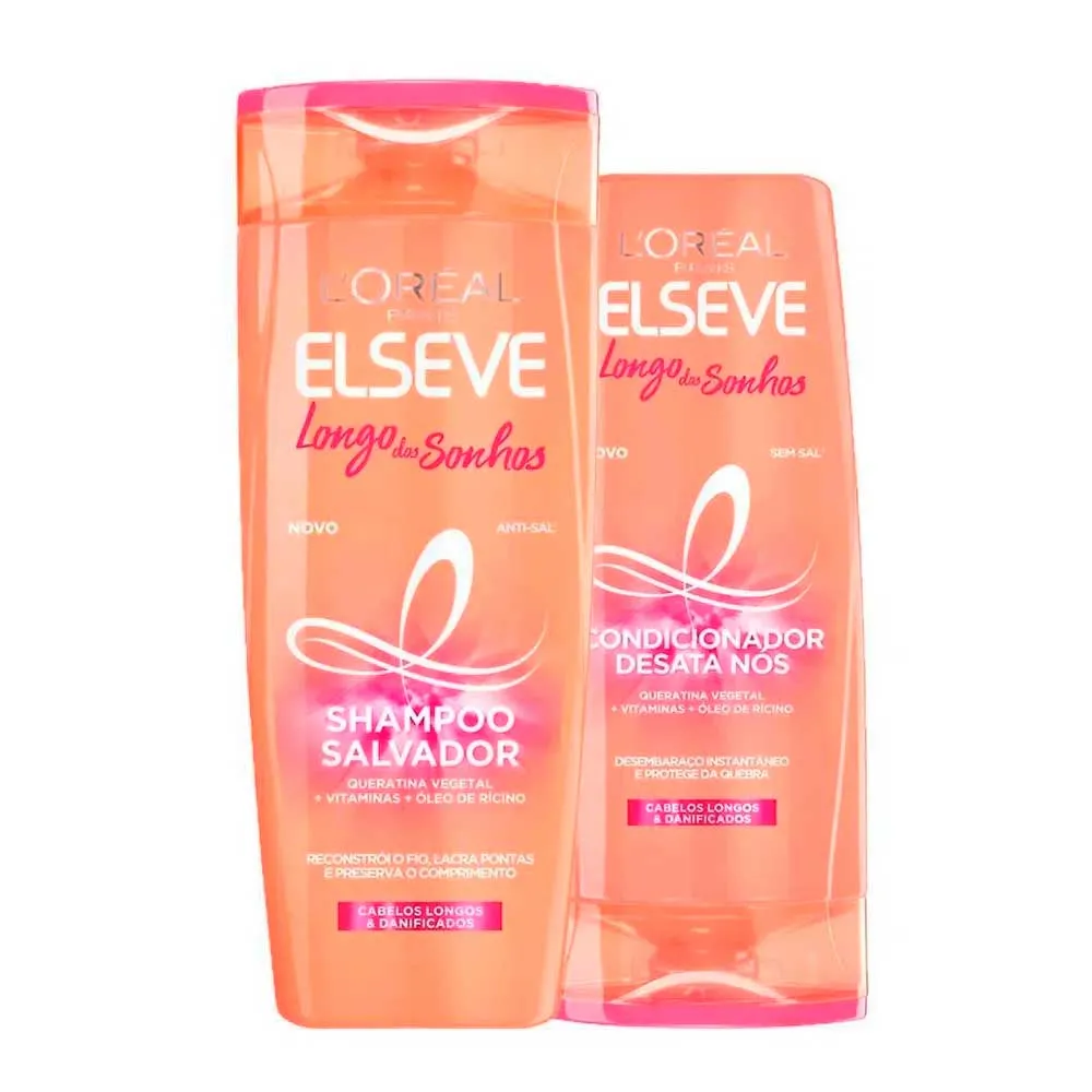 Kit Elseve Longo Dos Sonhos Shampoo 357ml + Condicionador 170ml