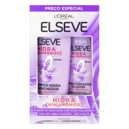 Kit Shampoo Hidra Hialurônico Elseve 375ml + Condicionador 170ml
