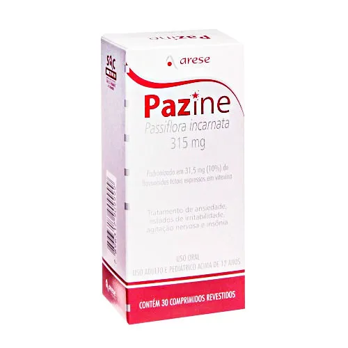 pazine 315mg, caixa com 30 comprimidos revestidos