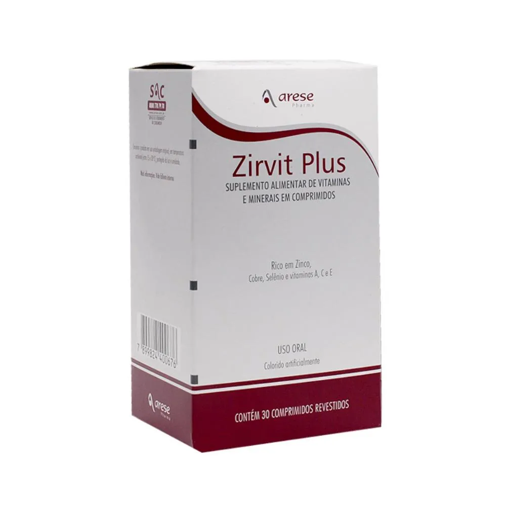 zirvit plus 30 comprimidos bioativus