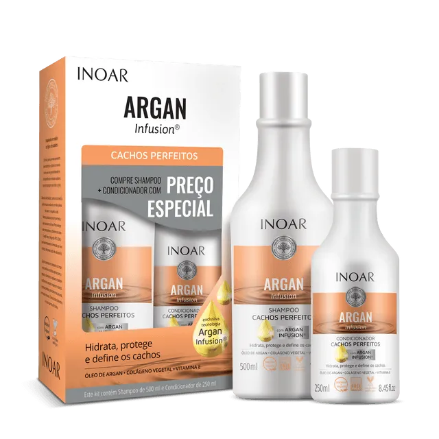 Kit Shampoo + Condicionador Inoar Cacho Perfeito 500/250ml