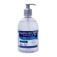 alcool gel 70% septpro frasco com 440g de gel de uso dermatologico