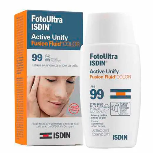 Clareador Facial Isdin Fotoultra Active Unify Color Fps99 50ml