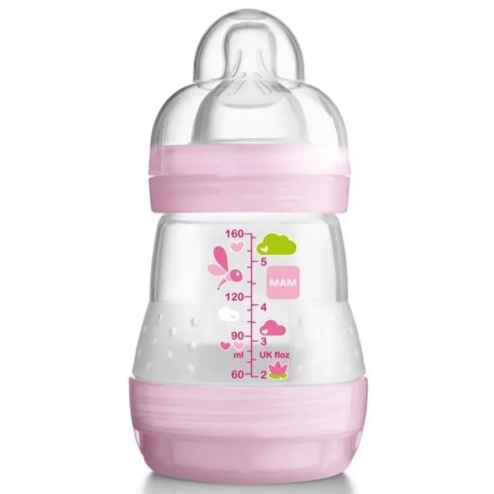 Mamadeira Mam Easy Start Rosa 0+ Meses 160ml 1 Unidade