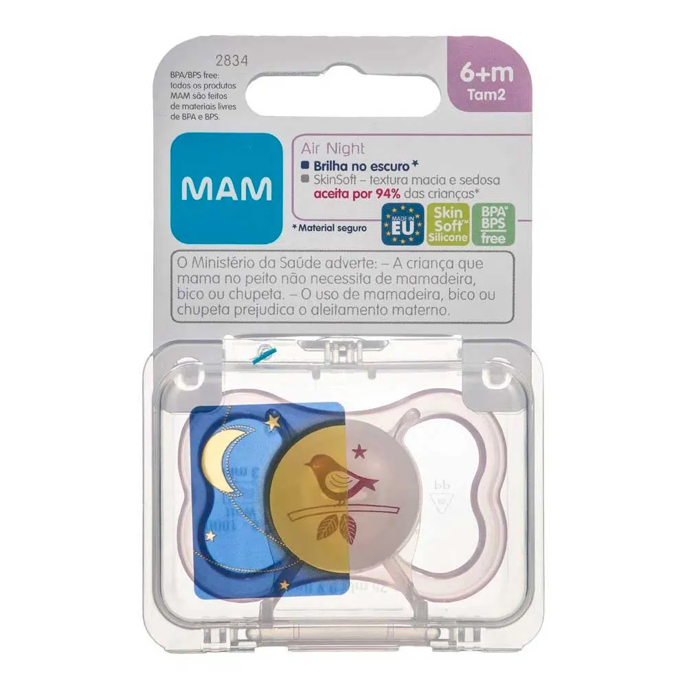 Chupeta Mam Air Night Girls 6+ Meses 1 Unidade