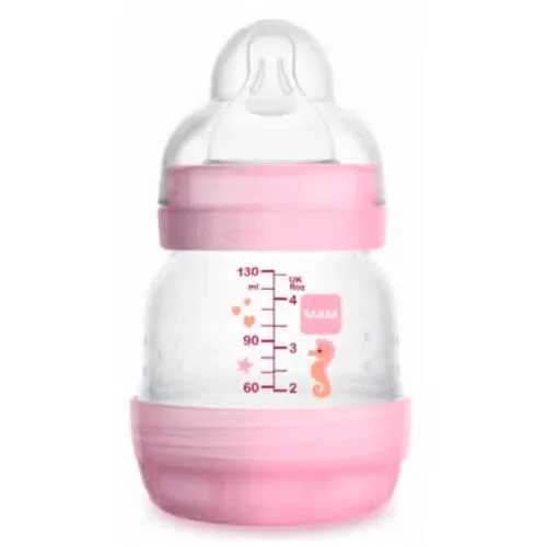 Mamadeira Mam Easy Start Rosa 130ml 1 Unidade