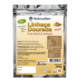 Linhaça Dourada em Pó Schraiber 200g