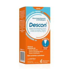 Descon 2mg/ml + 2,5mg/ml Sabor Uva 20ml - Mantecorp