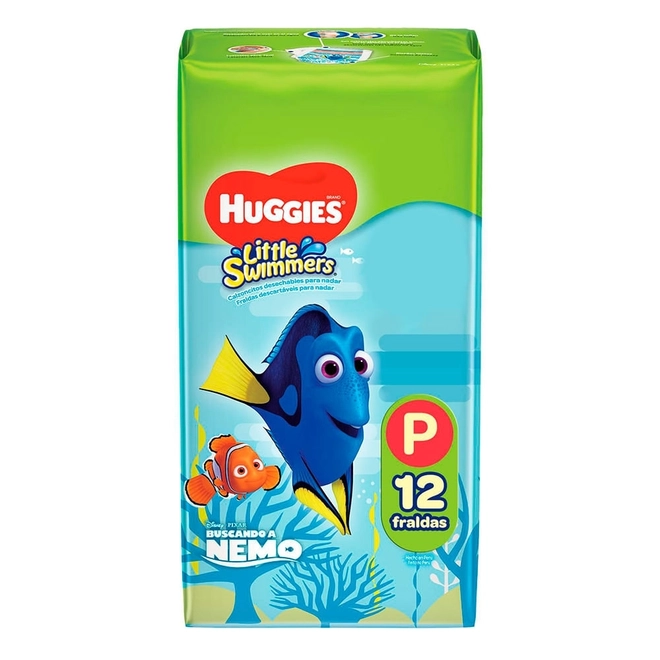 Fralda Huggies Little Swimmers P - Roupinha - 12 unidades