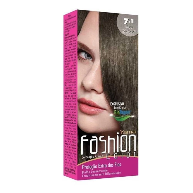 Coloração Yamá Fashion Color 7.1 Louro Acinzetado