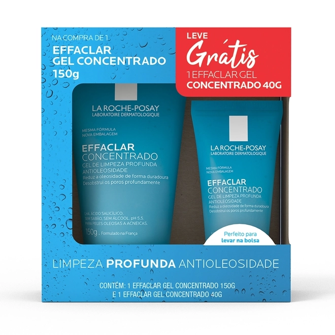 Kit Gel de Limpeza Facial Effaclar 150g+40g -LA ROCHE-POSAY