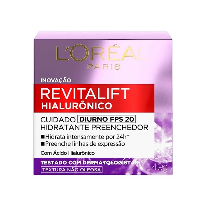 Creme Facial Anti-Idade L'Oréal Paris Revitalift Hialurônico