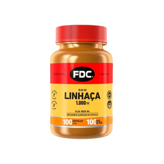 Oleo de Linhaça 1000mg 100 Capsulas - MAXINUTRI